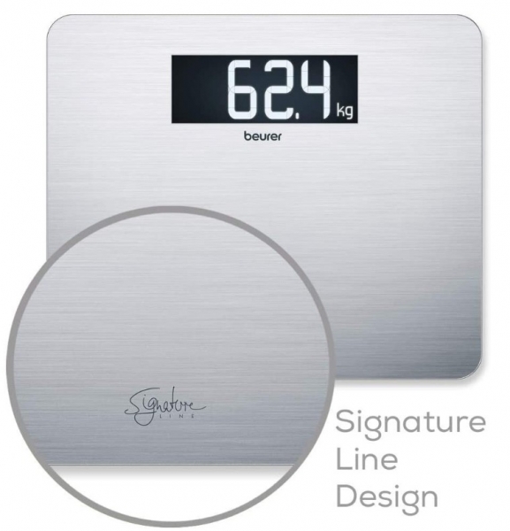 Beurer GS 405 Signature Line Çelik Terazi Dijital Banyo Tartısı