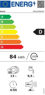 Bosch SMS4HMW60T Bulaşık Makinesi