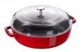 Staub La Cocotte Döküm Cam Kapaklı Sote Tenceresi 24 cm resim
