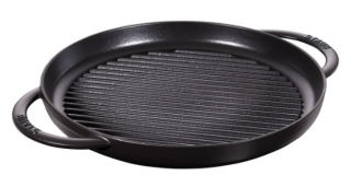 Staub La Cocotte Çift Kulplu Demir Döküm Izgara Tavası 30 cm