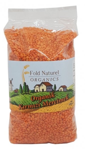 Fold Naturel Organik Kırmızı Mercimek 1 kg