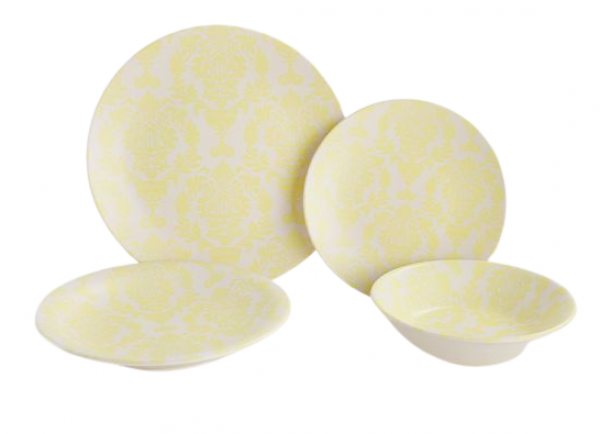 Keramika Yellow Pieces 24 Parça Yemek Takımı