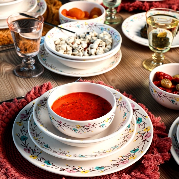 Keramika Tomurcuk 24 Parça Yemek Takımı