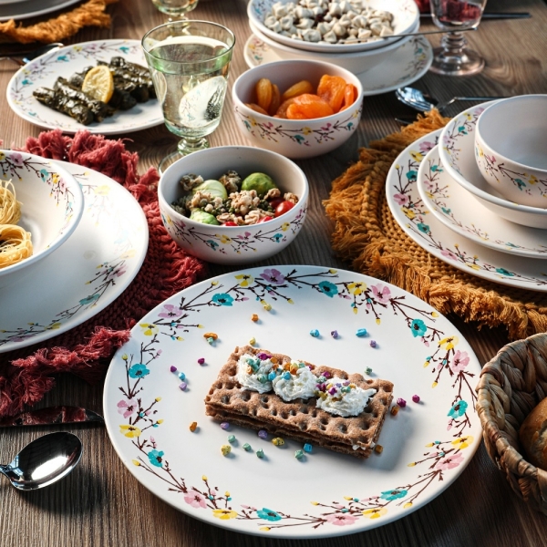Keramika Tomurcuk 24 Parça Yemek Takımı