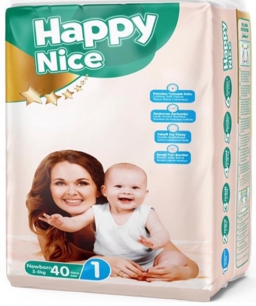 Happy Nice 1 Beden Bebek Bezi