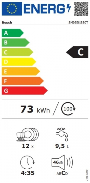 Bosch SMI6EKS80T Bulaşık Makinesi