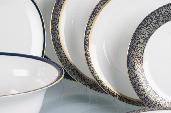Mikasa Moor Prouna Emperor Blue 72 Parça Yemek Takımı