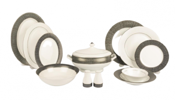 Mikasa Moor Titan Silver 72 Parça Yemek Takımı (Gümüş)
