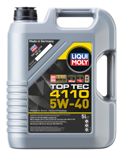 Liqui Moly Top Tec 4110 5W-40 Motor Yağı (5 litre)