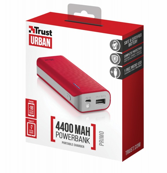 Trust Urban Primo 4400 4400 mAh Powerbank