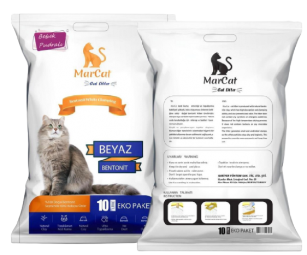 MarCat Bebek Pudra 10 lt Kedi Kumu