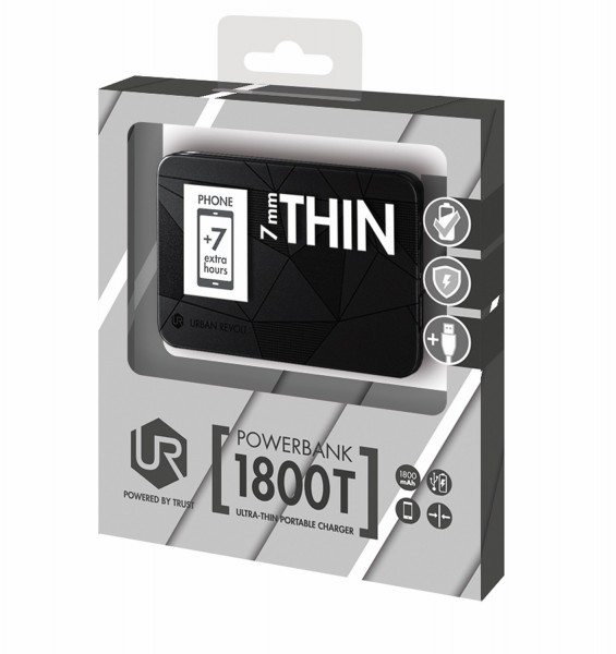 Trust Urban Revolt Ultra-Thin 1800T 1800 mAh Powerbank