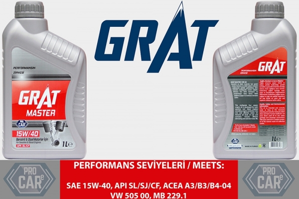 Grat Master 15W-40 Motor Yağı (1 litre)