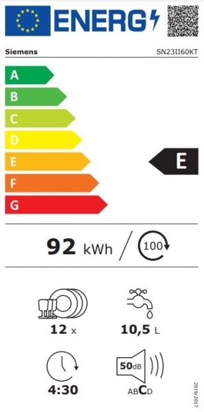 Siemens SN23II60KT Bulaşık Makinesi