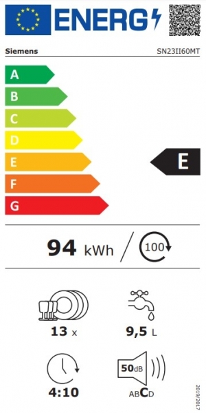 Siemens SN23II60MT Bulaşık Makinesi