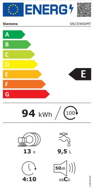 Siemens SN23IW60MT Bulaşık Makinesi
