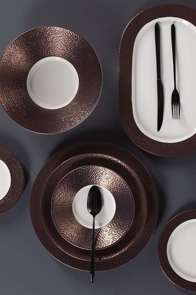 Porland Legacy Copper 27 Parça Yemek Takımı