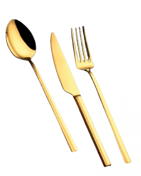 Kahramanlar Flora Gold Line 72 Parça Çatal Kaşık Bıçak Takımı (72 Parça)
