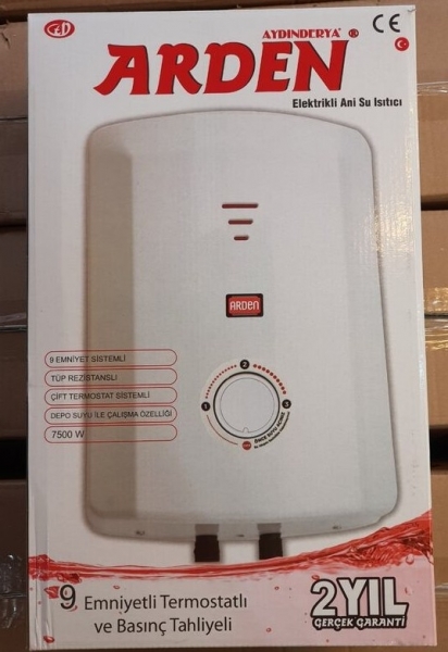 Arden 9 emniyetli Elektrikli Şofben