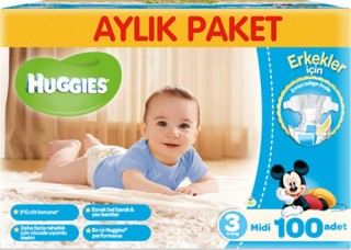 Huggies 3 Beden Erkek Bebek Bezi