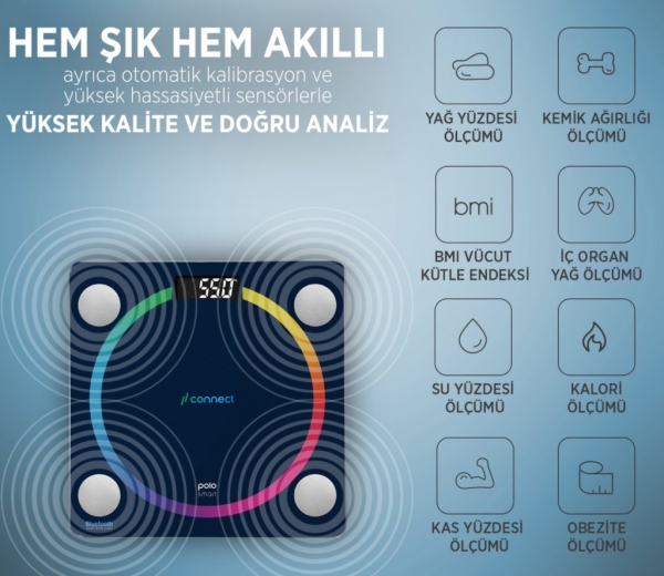 Polosmart PSC04 Connect Dijital Banyo Tartısı