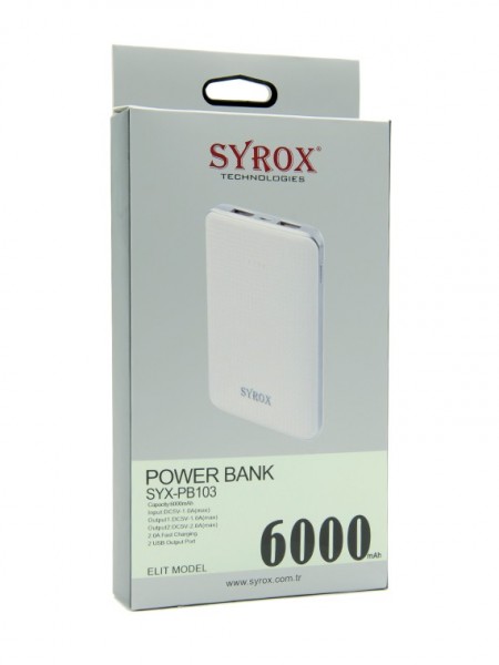 Syrox SYX-PB103 6000 mAh Powerbank