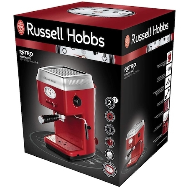 Russell Hobbs Retro Red 28250-56 Kahve Makinesi