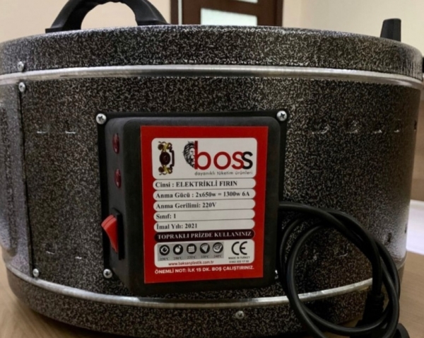 Boss Çiftli Gri Dövme Davul Fırın