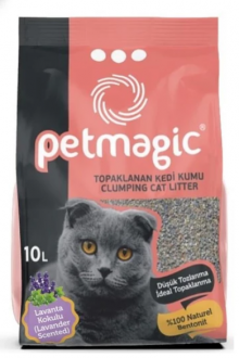 Petmagic Lavanta Kokulu Bentonit 10 lt Kedi Kumu