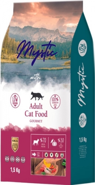 Mystic Düşük Tahıllı Gurme 1.5 kg Kedi Maması (1500 gr)