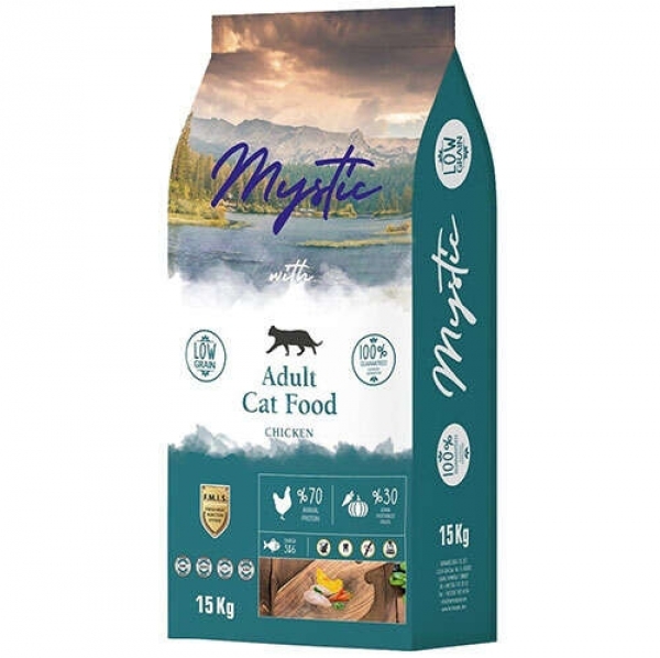 Mystic Düşük Tahıllı Tavuk Etli 15 kg Kedi Maması (15000 gr)