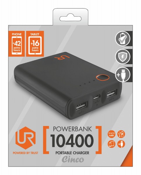 Trust Urban Revolt Cinco 10400 10400 mAh Powerbank