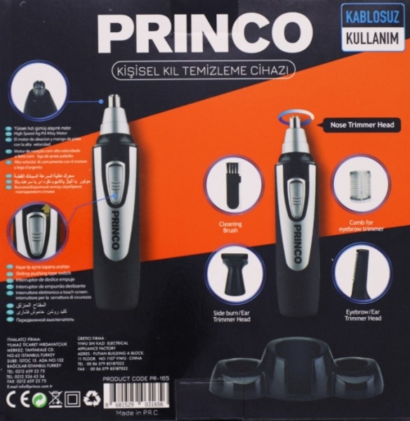 Princo PR-165 Tüy Alma Makinesi