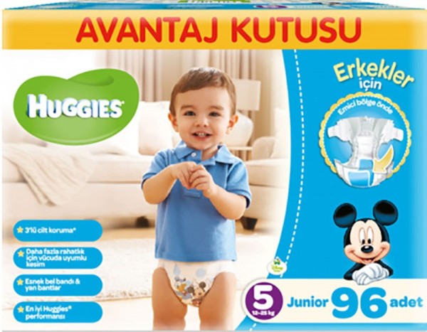 Huggies 5 Beden Erkek Bebek Bezi