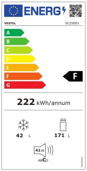 Vestel SC25001 Buzdolabı