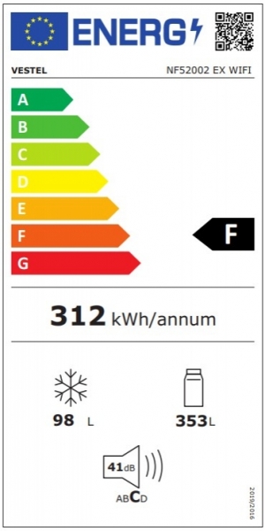 Vestel NF52002 EX WIFI Buzdolabı