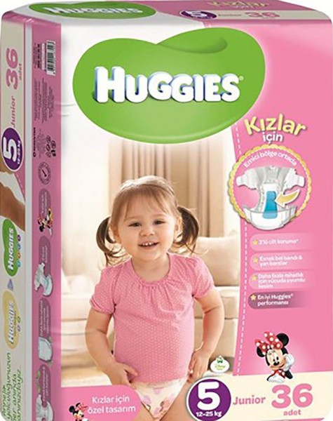 Huggies 5 Beden Kız Bebek Bezi