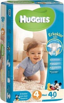 Huggies 4 Beden Erkek Bebek Bezi