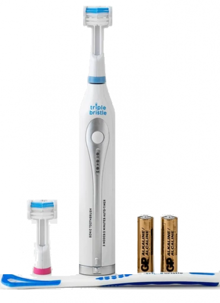 Triple Bristle Sonic Go Pilli Diş Fırçası