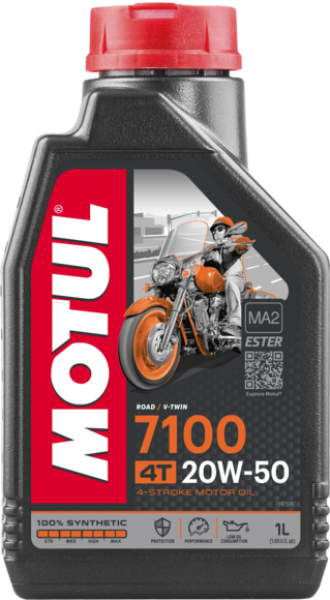 Motul 7100 4T 20W-50 Motor Yağı (1 litre)