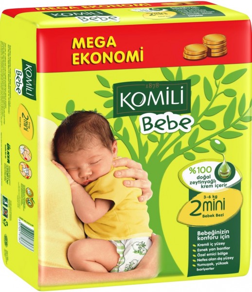 Komili Bebe 2 Beden 78 Adet Bebek Bezi