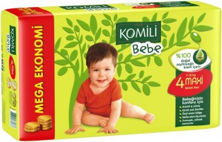 Komili Bebe 4 Beden Bebek Bezi