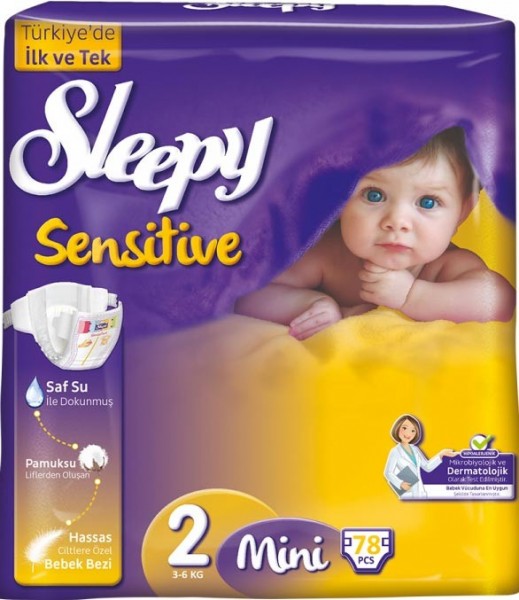 Sleepy Sensitive 2 Beden Bebek Bezi