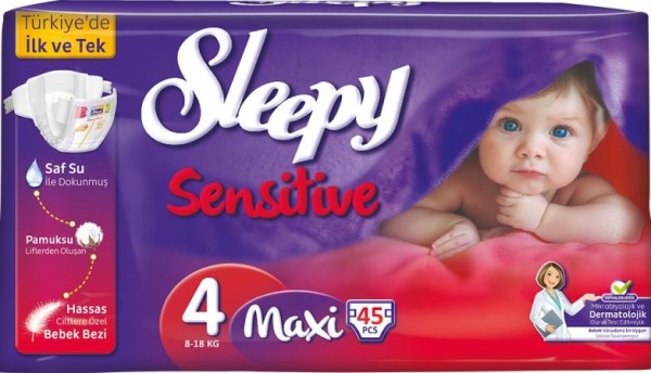 Sleepy Sensitive 4 Beden Bebek Bezi