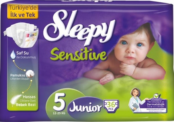 Sleepy Sensitive 5 Beden Bebek Bezi