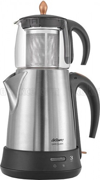 Arzum AR3003 Çaycı Klasik Çay Makinesi (Cam / Inox)