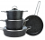 Cookplus Biogranit Panama Kahve 7 Parça Tencere ve Tava Seti