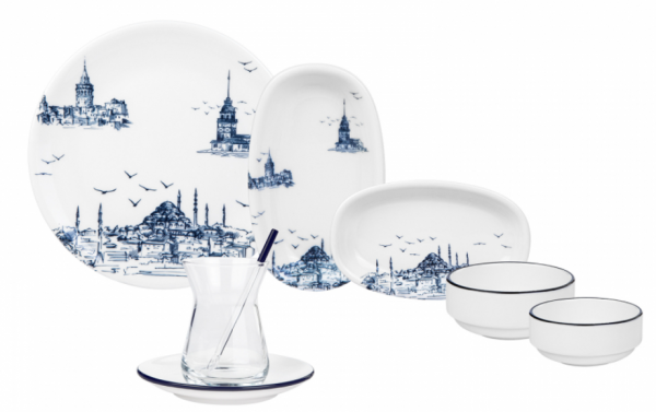 Emsan Nostalji İstanbul 1453 32 Parça Kahvaltı Takımı