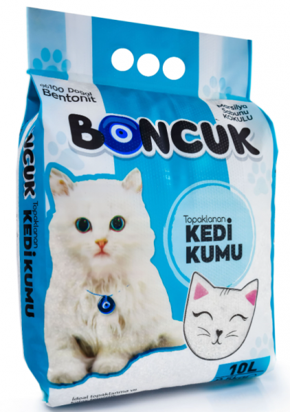 Boncuk Doğal Bentonit Marsilya Sabunu 10 lt Kedi Kumu (10 lt)