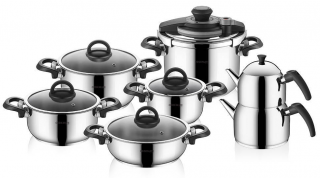 Bernardo Steel 13 Parça Çelik Çeyiz Seti